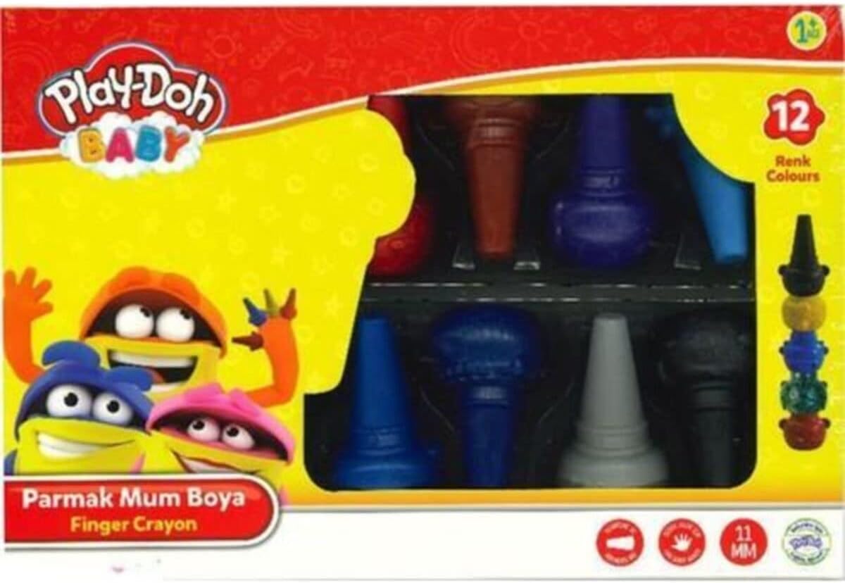 Play Doh Parmak Mum Boya 12 Renk