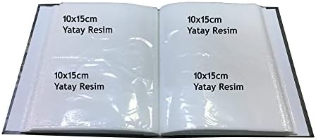 Fotoğraf Albümü 10x15cm 200 Lük Renkli Eyfel Kulesi Desenli Anı Albümü