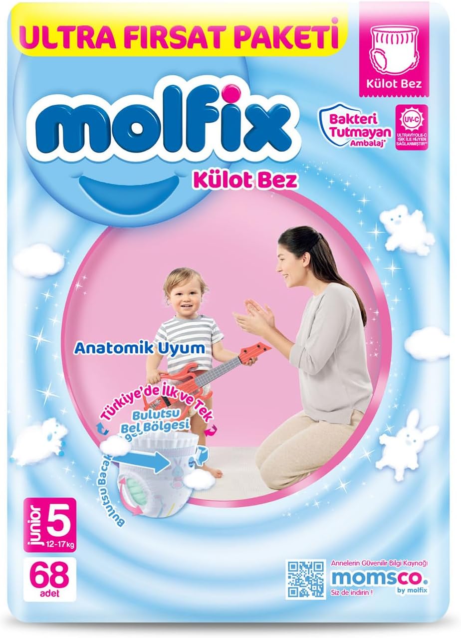 Alternative view of Molfix Külot Bez 5 Beden Junior Ultra Fırsat Paketi 68 Adet