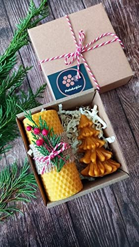 Alternative view of Doğal Petek Mum Hediyelik Mini Set Sarma Çam Ağacı Beeswax Candle