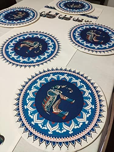 Viemso Etnik Fil Desenli 6'lı Supla Set