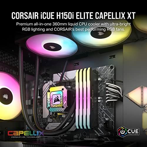 iCUE H115i CAPELLIX XT CPU Sıvı Soğutucu - İki Fan AF140 RGB - 280 mm Radyatör - Intel® LGA 1700, 1200, 115X, 2066, AMD® AM5, AM4 - Siyah