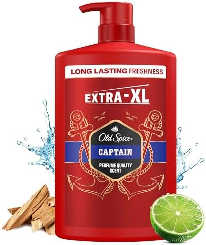 Old Spice Erkekler için Duş Jeli ve Şampuan 1000 ml Ekstra-XL