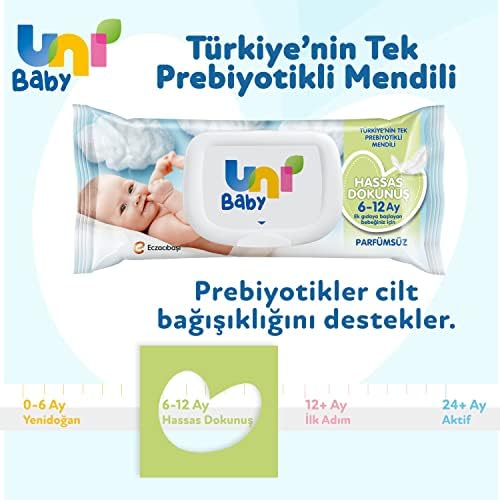 Alternative view of Uni Baby Hassas Dokunuş Islak Mendil 52 Yaprak