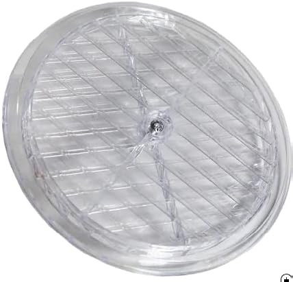 Doğalgaz Havalandırma Cam Menfezi Şeffaf Çap 18 Cm