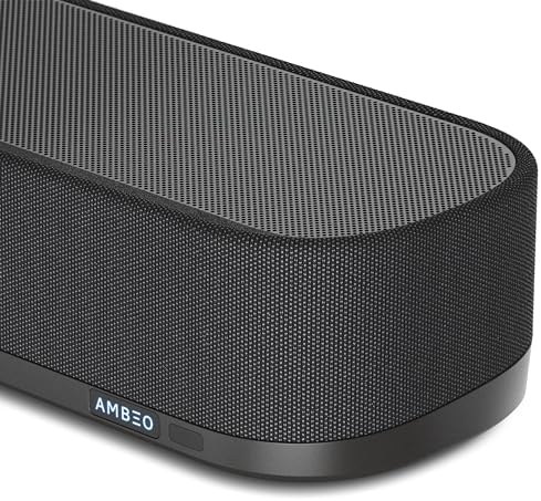 AMBEO Soundbar Plus - Dolby Atmos, DTS: X, 360 Reality Audio, MPEG-H Audio, 400 W Güç, 7 Adet Hoparlör ve Yerleşik 4" Çift Subwoofer, 7.1.4 Ev Sinema Sistemi - Siyah