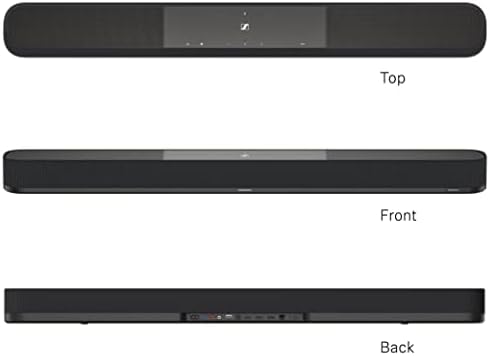 Alternative view of AMBEO Soundbar Plus - Dolby Atmos, DTS: X, 360 Reality Audio, MPEG-H Audio, 400 W Güç, 7 Adet Hoparlör ve Yerleşik 4" Çift Subwoofer, 7.1.4 Ev Sinema Sistemi - Siyah