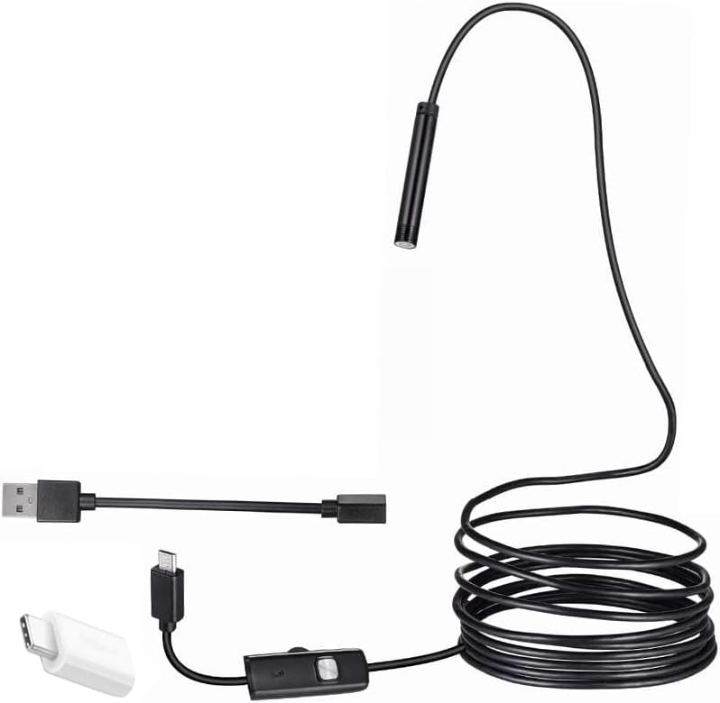 Alternative view of 3IN1 (MİCRO USB+TYPE C+USB A) ANDROID UYUMLU 8 MM IŞIKLI 5 METRE ENDOSKOP YILAN KAMERA