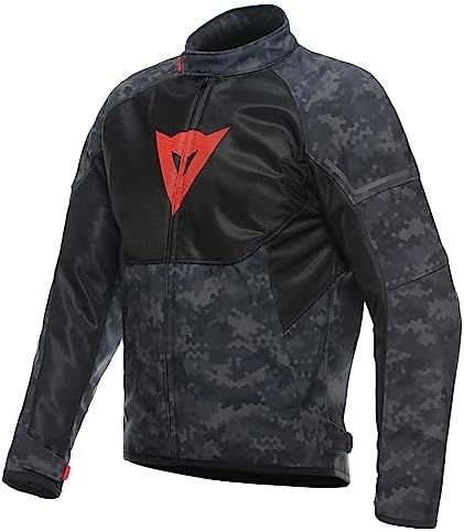 DAINESE Ignite Air Motosiklet Montu Tekstil Mont Camo Grey Fluo Red 48