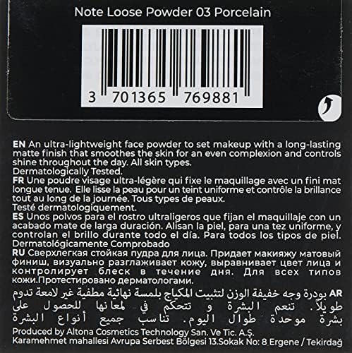 Alternative view of Cosmetics Loose Powder 02 Light Makyaj Sabitleyici Matlaştırıcı Toz Pudra