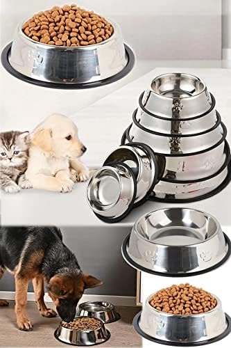 Alternative view of TOPTAN Metal Kedi ve Köpek Mama Ve Su Kabı Paslanmaz Çelik Kaymaz Tabanlı