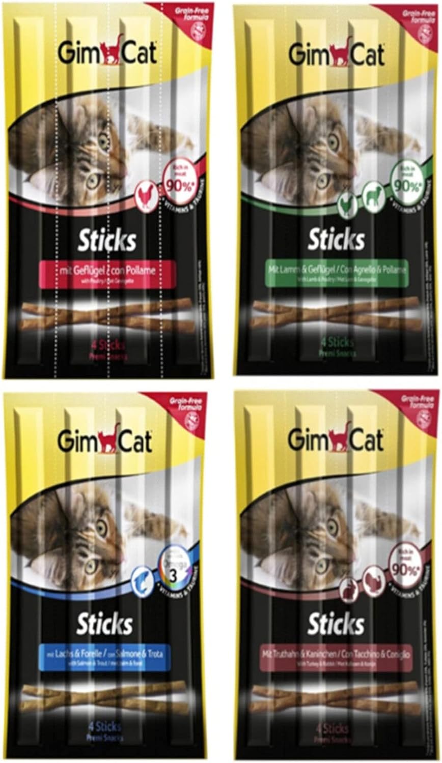 Alternative view of Gimcat Sticks Kedi Ödül Çubukları Süper Karışık 4'lü 20 Gr x 4 PAKET
