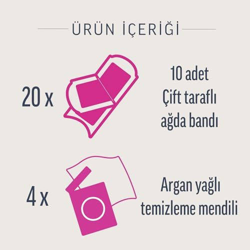 Alternative view of Pure Hipoalerjenik Yüz Ağda Bandı, (2 x 20 Adet)