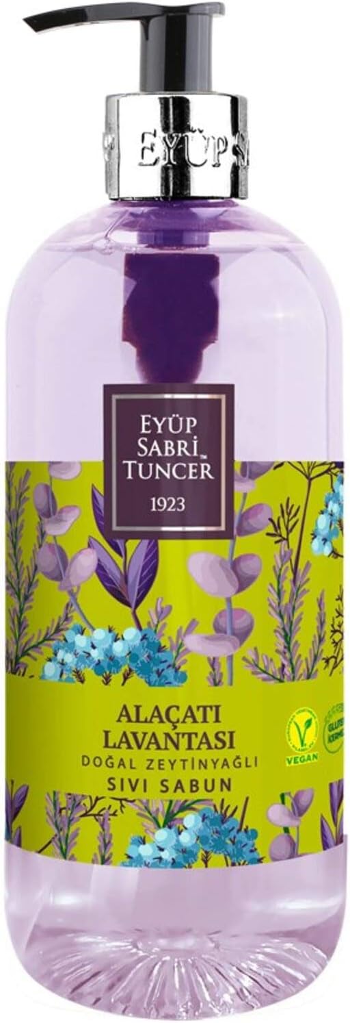 Alaçatı Lavantası Doğal Zeytinyağlı Sıvı Sabun 500 ml x 2 Adet