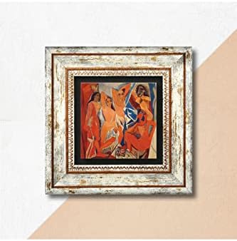 Alternative view of Picasso Avignonlu Kızlar Taş Duvar Tablosu - Çerçeveli Taş Tablo - Dekoratif Duvar Sanatı - Modern Ev ve Ofis Duvar Dekoru K1-302