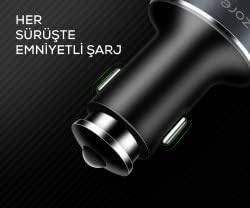 ZR-C502 2+2 Araç Şarj Seti 4 Telefonu Aynı Anda Şarj Edebilir