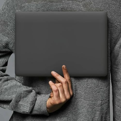Alternative view of MacBook Air 13.6 İnç Kılıf Mat Flu Buzlu TPU Sert Kapak M4-M3-M2 Uyumlu İnce Hafif Darbe Çizik Koruma Premium Koruyucu Kapak Siyah