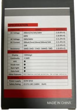 Alternative view of XL830L Dijital Multimetre Led Ekranlı Avometre Mini Ölçü Aleti 9V Pil Hediyeli Cep Multimetresi