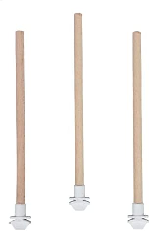 Alternative view of 3'lü Ahşap Pürüzsüz Muhabbet Kuşu Tüneği 25 cm