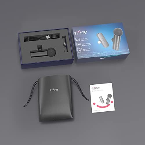 Alternative view of Fifine M6 Kablosuz Yaka Mikrofonu - Youtuber - Tiktok - - Type C Bilgisayar