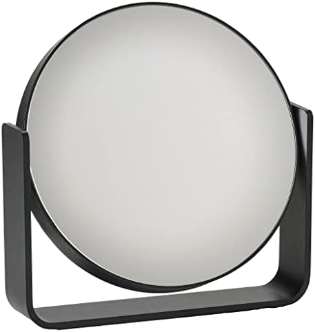 Ume masa aynası, büyütmeli kozmetik aynası, 5 katlı, çap 19 cm, yükseklik 19,5 cm, siyah