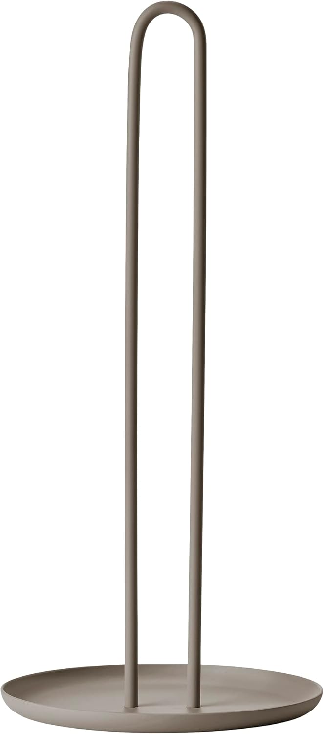 Alternative view of Singles kağıt havlu tutucu, ayakta, metal kağıt tutucu, çap 14,5 cm, yükseklik 32 cm, boz kahverengi