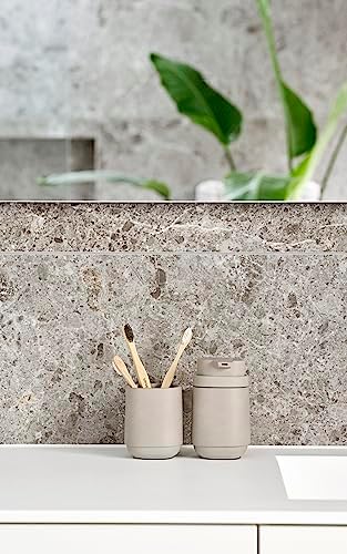 Alternative view of Time diş fırçası kabı, banyo için diş fırçası tutucu, çap 8 cm, yükseklik 9,8 cm, beton