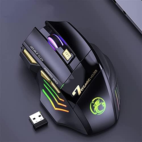 Alternative view of Imice Gw-X7 7 Tuşlu Sessiz 2.4g Bluetoothlu Şarj Edilebilir Kablosuz Gaming Mouse