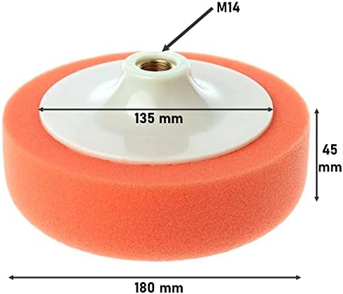 Alternative view of Turuncu Oto Pasta Cila Parlatma Polisaj Süngeri 150mm