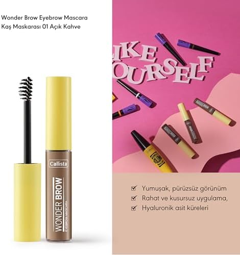 Alternative view of Callista Wonder Brow Eyebrow Mascara Kaş Maskarası 01 Blonde, Kahverengi