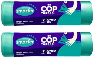 2 Lİ JUMBO BOY ÇÖP TORBASI 80x110cm (ÇÖP POŞETİ)
