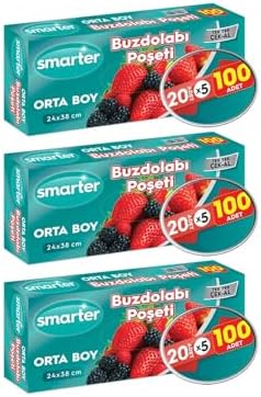 Alternative view of 3 PAKET BUZDOLABI POŞET ORTA BOY (100 ADET X 3)