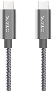 Alternative view of Type-C 3.1 5Gbps 3A Örgülü Şarj ve Data Kablosu Gri 1.5 Metre
