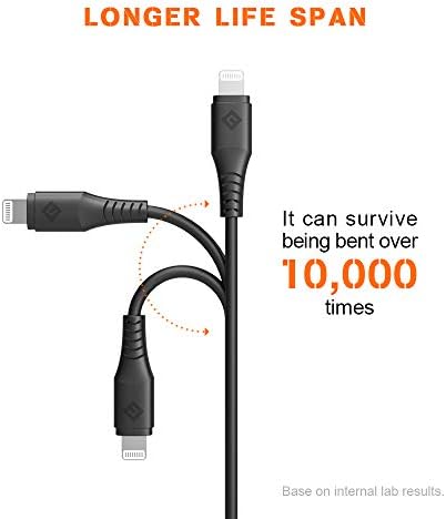 Type-C Lightning Hızlı Şarj Kablosu Siyah 1.2 Metre