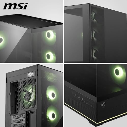 Alternative view of MSI MAG PANO 110R PZ TEMPERLI CAM 3X120MM 1X120MM ARGB FAN ATX PANORAMIK GAMING BILGISAYAR KASASI