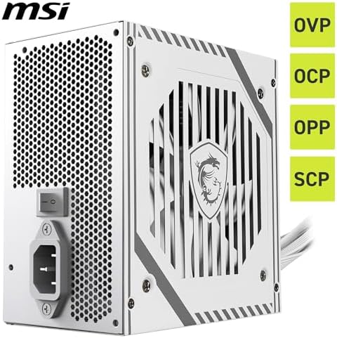 Alternative view of MSI PSU MAG A650BNL WHITE 650W 80+ BRONZE POWER SUPPLY