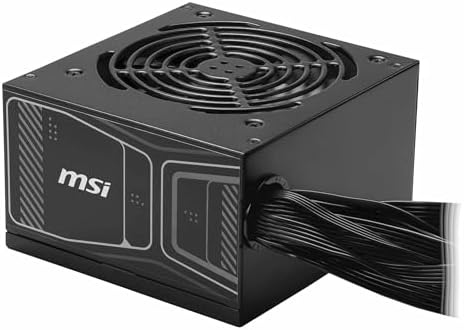 Alternative view of MSI PSU MAG A750GN PCIE5 750W 80+ GOLD POWER SUPPLY