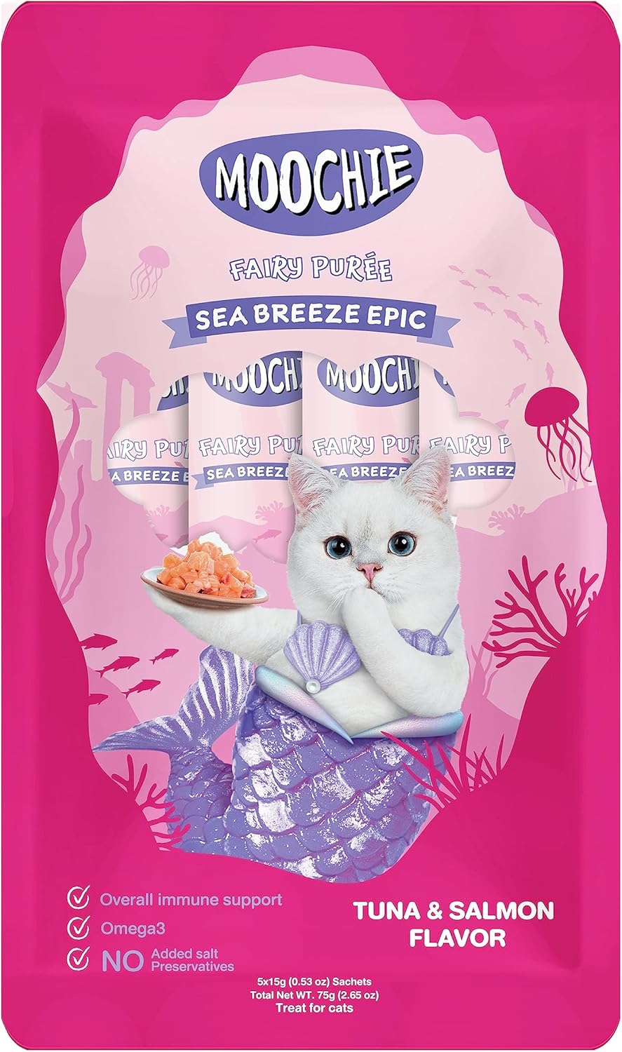 Moochie Sıvı Kedi Ödülü Ton-Somon 5x15 gr