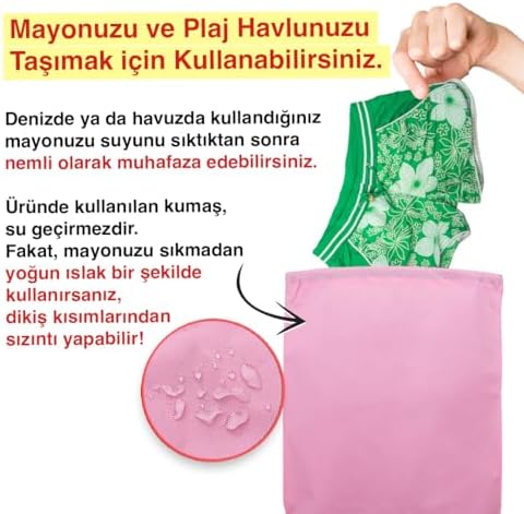 Alternative view of Çamaşır torbası, Seyahat organizer, Kirli çamaşır torbası,Valiz içi organizer, Çamaşır sepeti, Saklama çantası (Pembe)