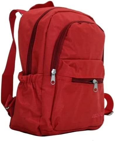 Escape Okul Sırt çantası ilkokul çanta 4 Adet Bölmeli Su Geçirmez unisex 28x35x12 cm (Kırmızı)