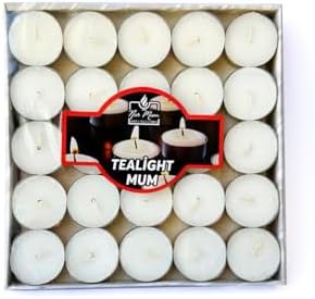Alternative view of TEALIGHT 50 ADET, çaydanlık mumu, beyaz, 4 saat yanma süresi