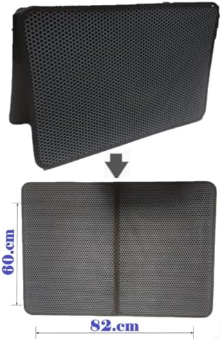 Alternative view of BÜYÜK BOY Elekli Kedi Tuvalet Önü Paspası katlanabilir 82 X 60 Cm SİYAH