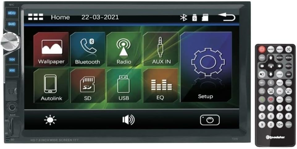 Alternative view of RD7200 7" Bluetooth'lu Double Din Teyp