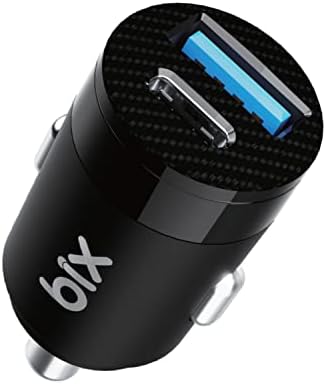 Bix BXAC65C 65W PD Type-C & 18W USB-A Girişli Çift Portlu Hızlı Şarj Özellikli Araç İçi Şarj Cihazı Siyah