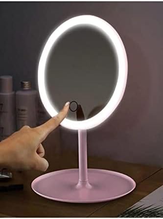 Alternative view of Dokunmatik Led Işıklı Usb Li Yuvarlak Masa Üstü Makyaj Aynası Güzellik Ledli Makyaj Aynası