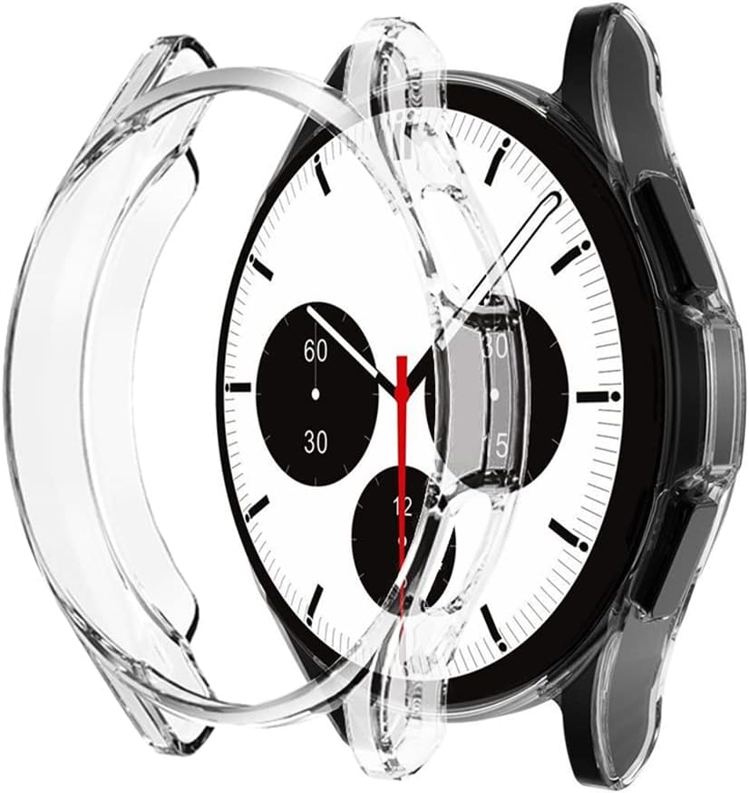 Alternative view of Galaxy 4 46mm için Kılıf 360 Full Round Soft Silicone Şeffaf [Galaxy 4 46mm ile Uyumlu Kılıf - Şeffaf]