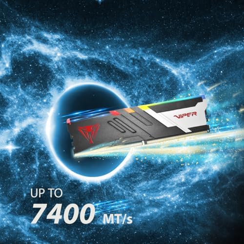Patriot Viper Venom RGB DDR5 32GB (2 x 16GB) 7200MHz UDIMM Masaüstü Oyun Bellek KIT - PVVR532G720C34K