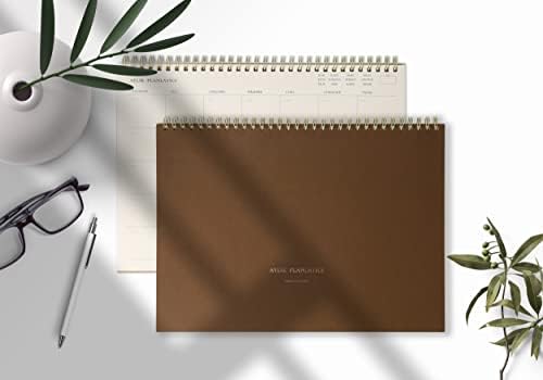 Aylık Spiralli Tarihsiz Planlayıcı - 110gr Ivory Kağıt, 21x29.7 cm, 24 Yaprak, Boş Arkalı