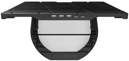 Zalman ZM-NS3000" 200MM Fanlı 6 Kademe Yuksekli̇k Ayarlı Tyep-C Data Baglantılı Notebook Stand ve Sogutucu