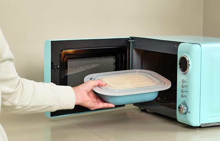 Alternative view of - Multi Bowl Cirqula Rectangular - Kapaklı Saklama Kabı - Buzdolabı için hava geçirmez saklama kutusu ve mikrodalga fırın kabı olarak uygundur - 2000 ml - Canlı Yeşil